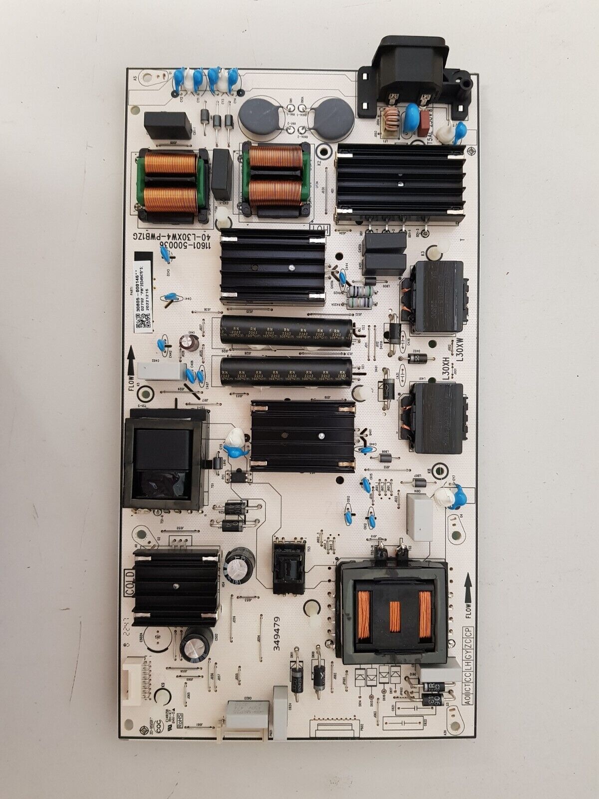 GENUINE TCL 75P735 POWER SUPPLY BOARD 11601-500036 40-L30XW4-PWB1ZG