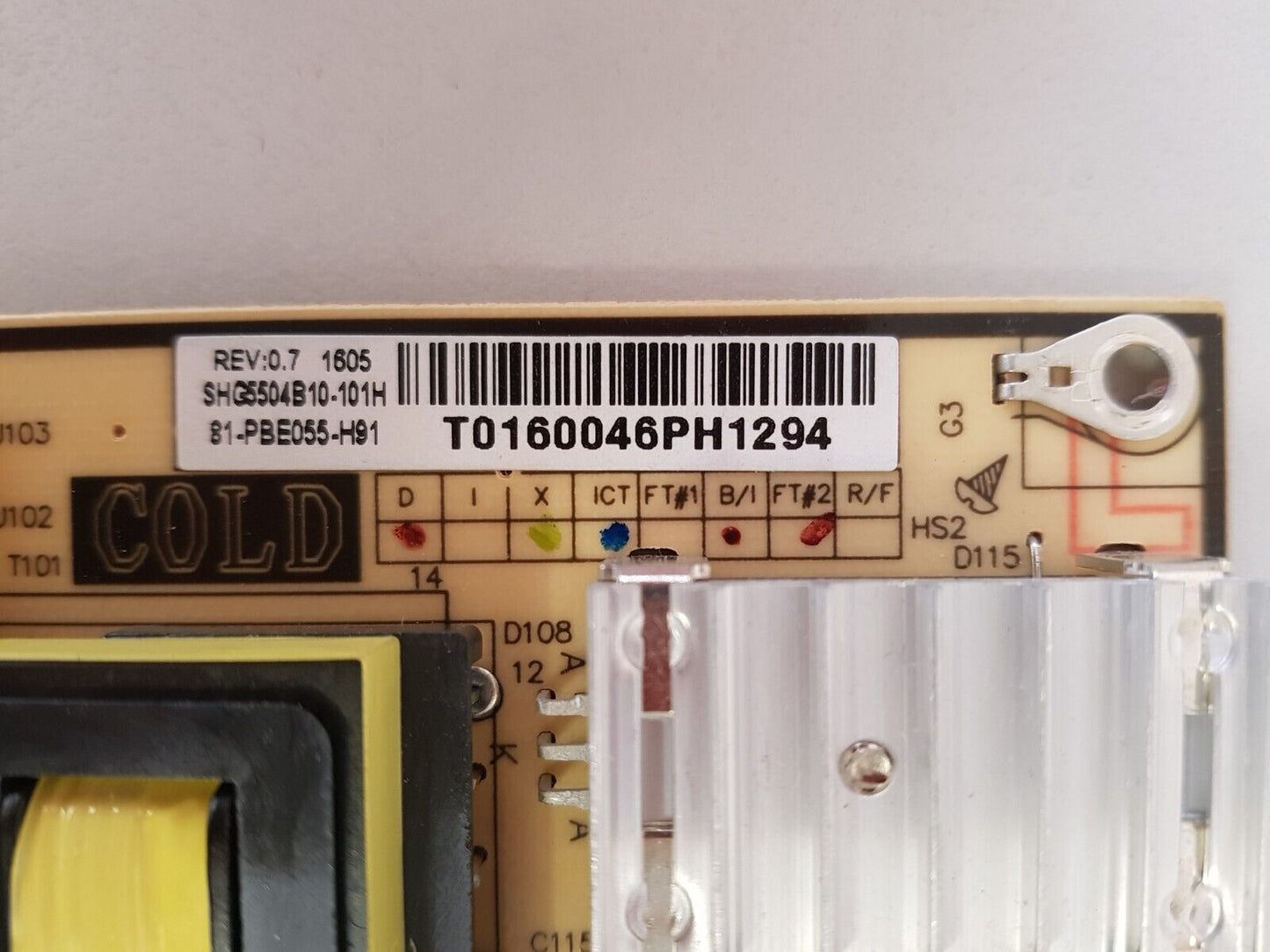 GENUINE TCL L48D2700F POWER SUPPLY BOARD 81-PBE055-H91 5504B01 CQC10001044561