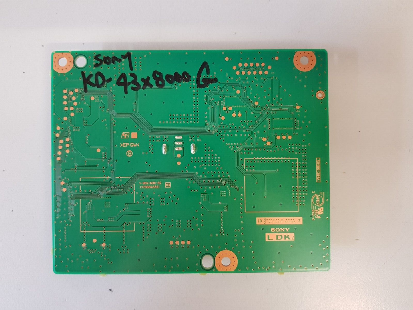 GENUINE SONY KD43X8000G LDK2 BOARD 1-982-630-32 A2229317B 5557 173684632