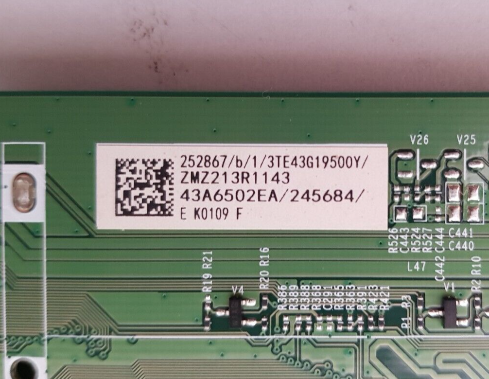 GENUINE HISENSE 43R6 MAIN BOARD RSAG7.820.8875 43A6502EA 252867 245684