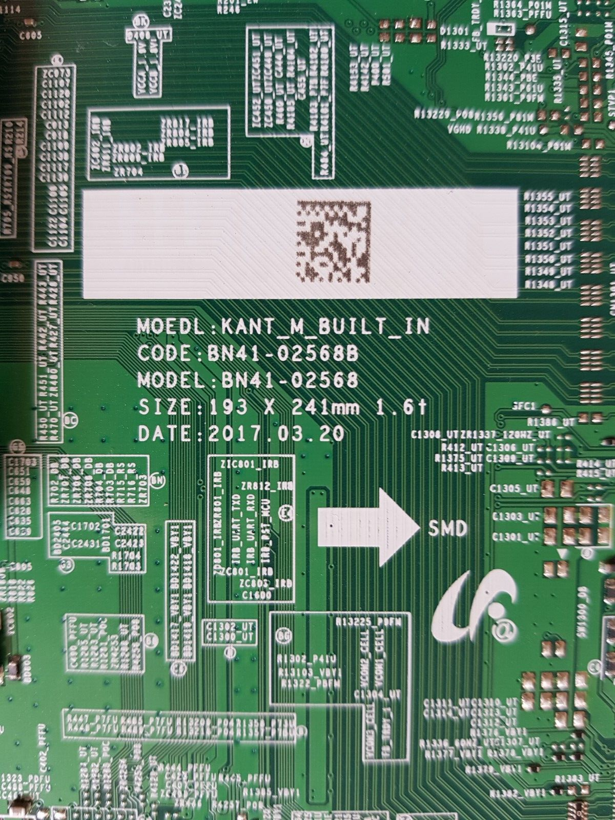 GENUINE SAMSUNG UA75MU6100 VER FC03 MAIN BOARD BN94-12912C BN41-02568B