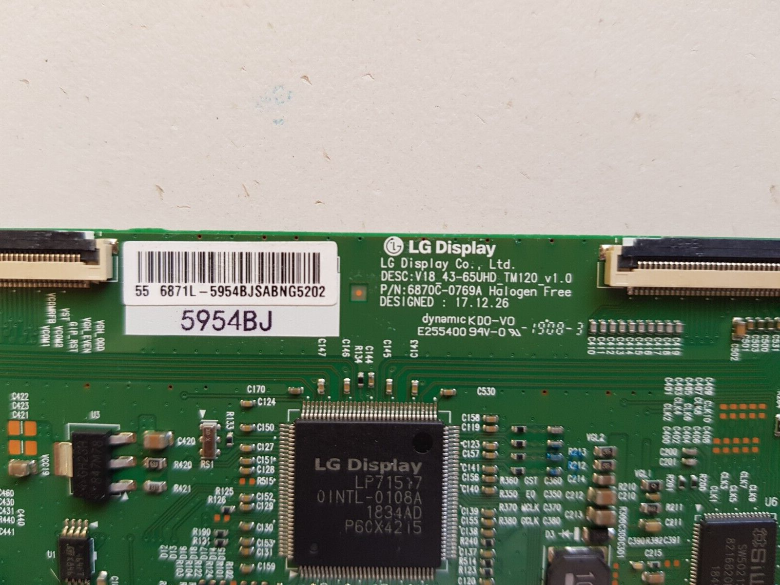 GENUINE PANASONIC TH55GX740A T-CON BOARD 6871L-5954B 6870C-0769A