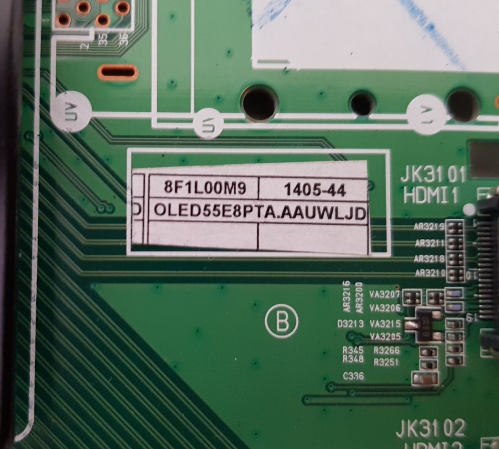 GENUINE LG OLED 55E8PTA .AAUWLJD MAIN BOARD EAX67685603 1.1 65208503