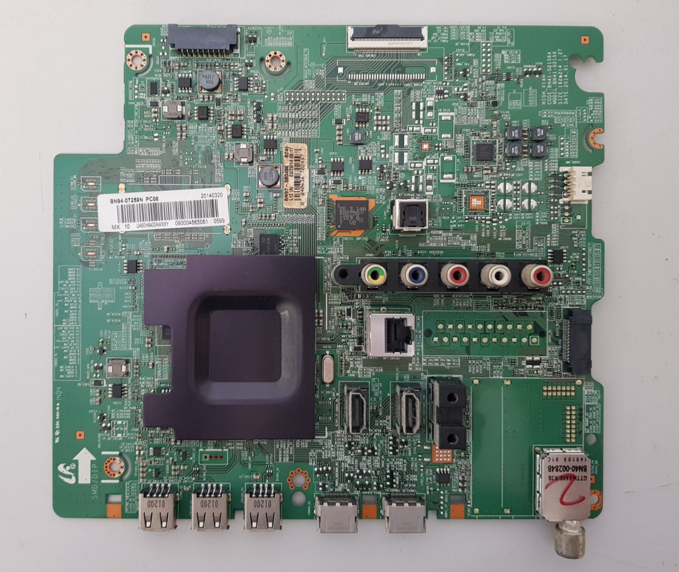 GENUINE SAMSUNG UA60H6400 (VER HD01) MAIN BOARD BN94-07259N