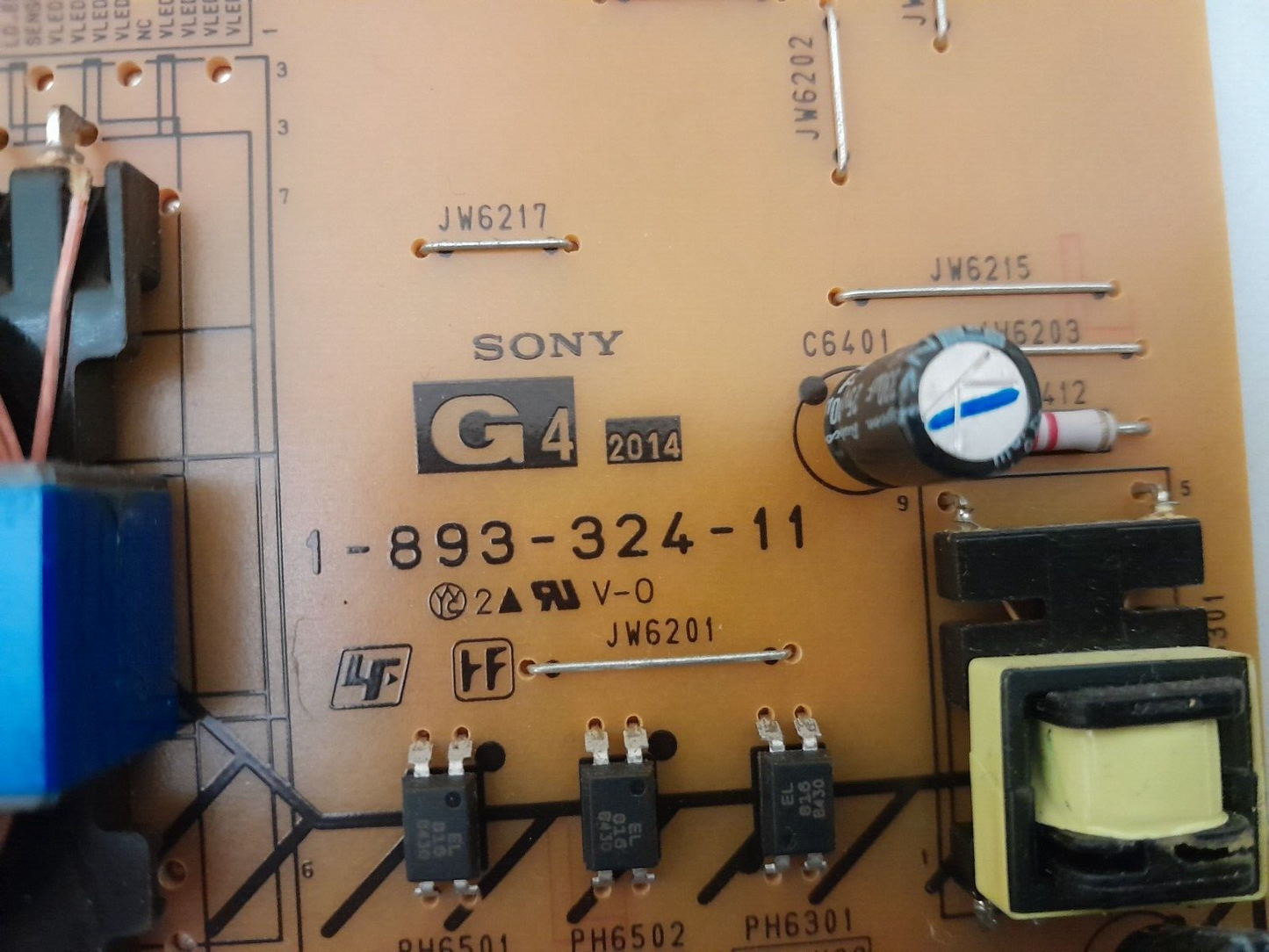 GENUINE SONY KDL-  79X9000B POWER SUPPLY BOARD APS-372 G4  1-893-324-11