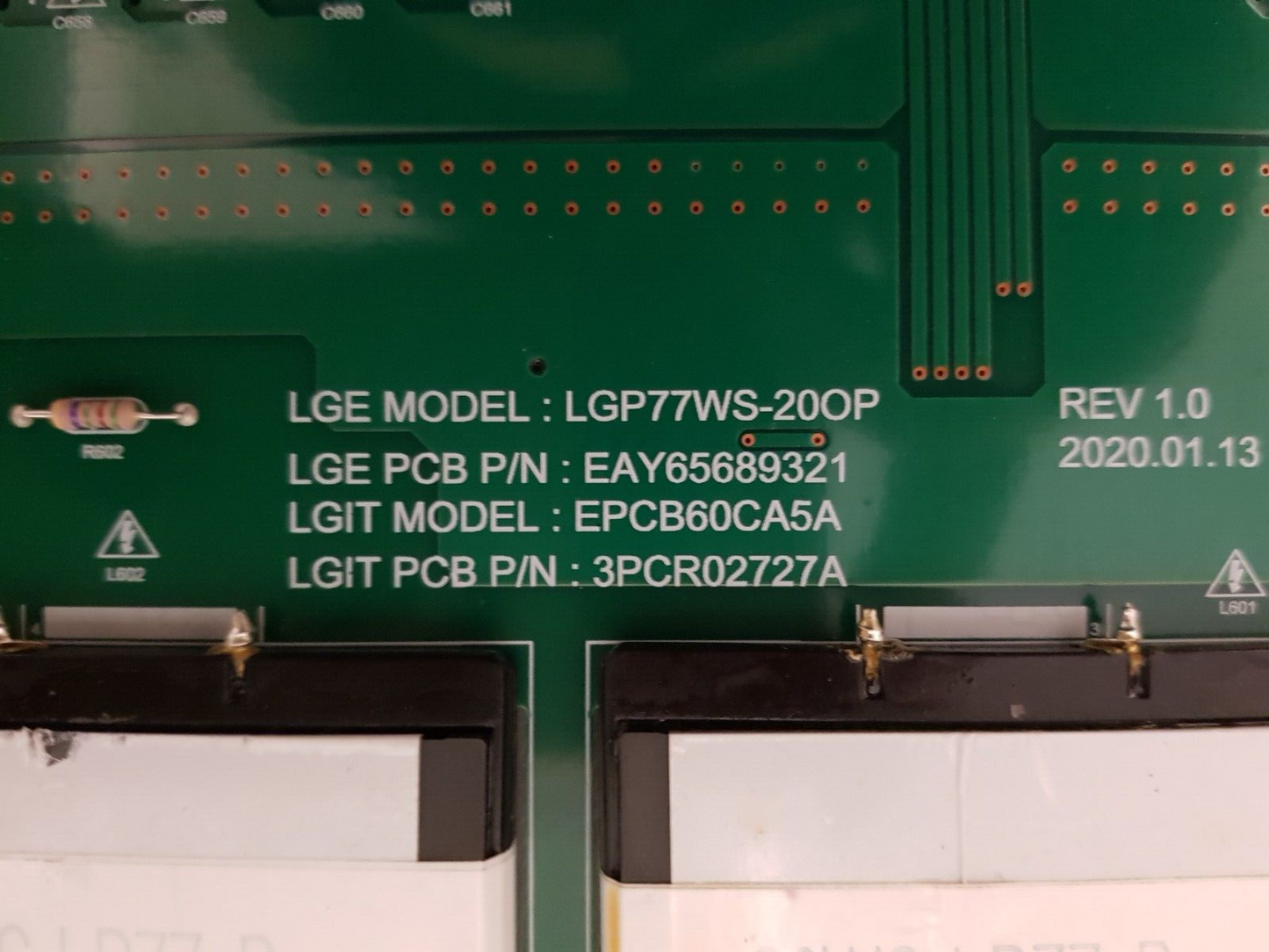 GENUINE LG OLED77GXPTA .AAUWLH POWER SUPPLY BOARD EAY65689321 LGP77WS-20OP