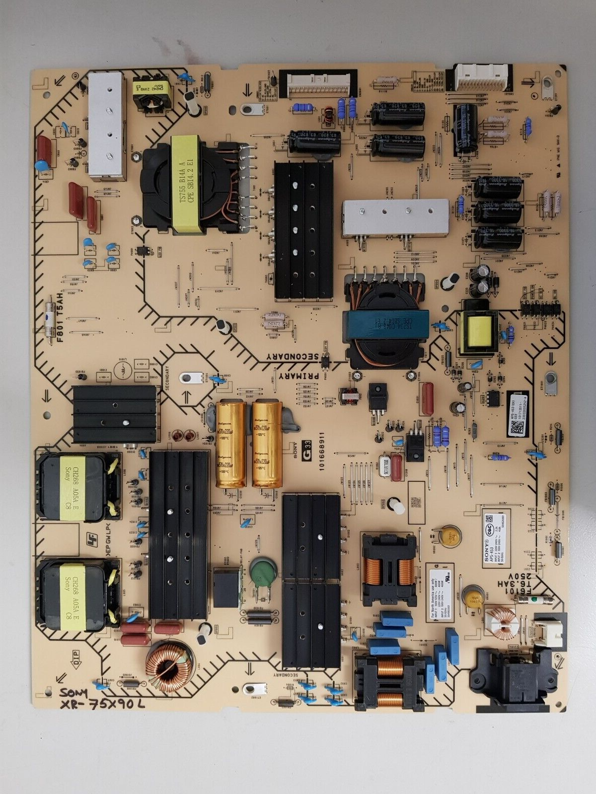GENUINE SONY XR- 75X90L POWER SUPPLY BOARD G33 101668911 APS-453 101713511