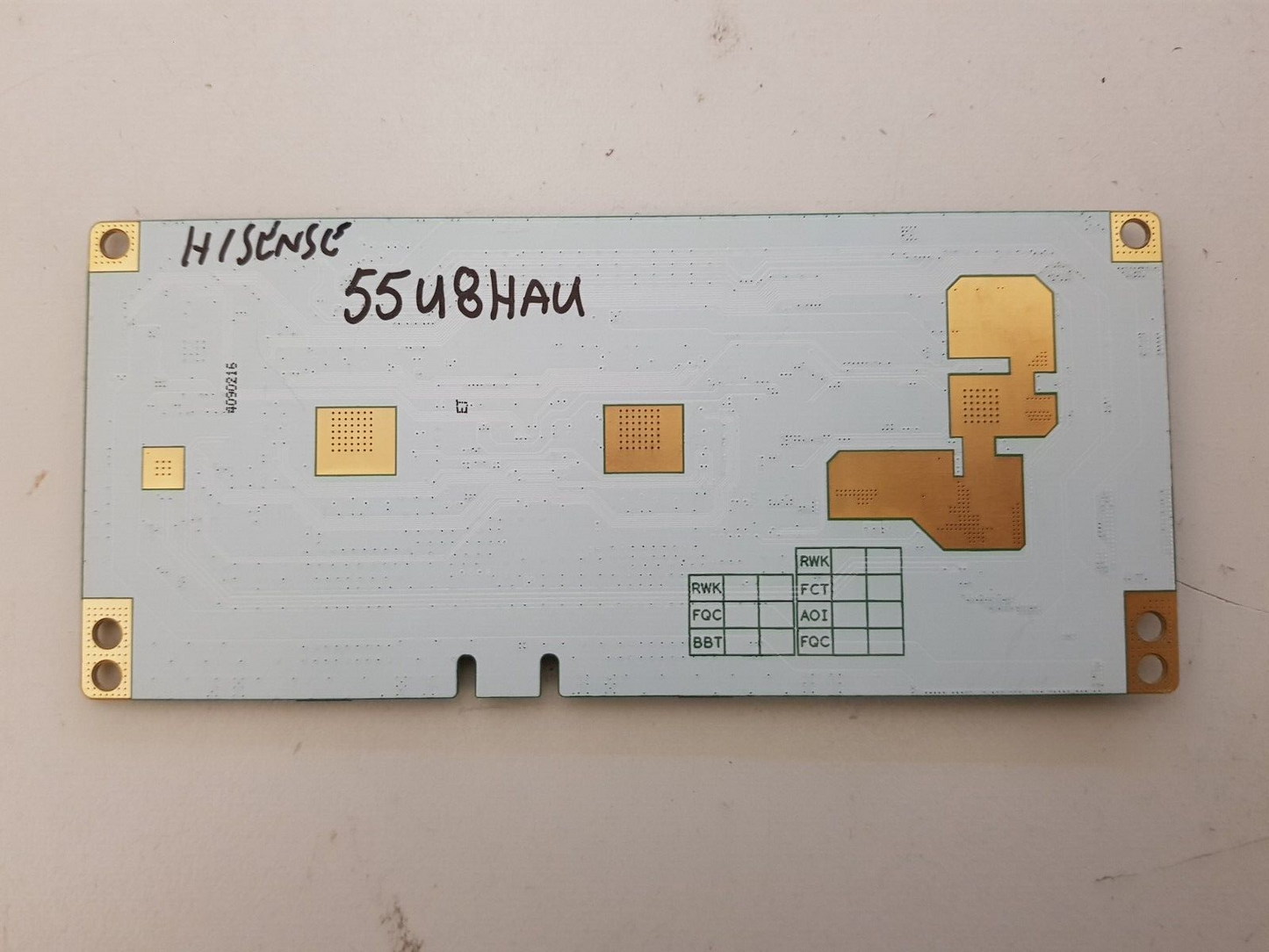GENUINE HISENSE 55U8HAU TCON BOARD HV550QUBE1DH