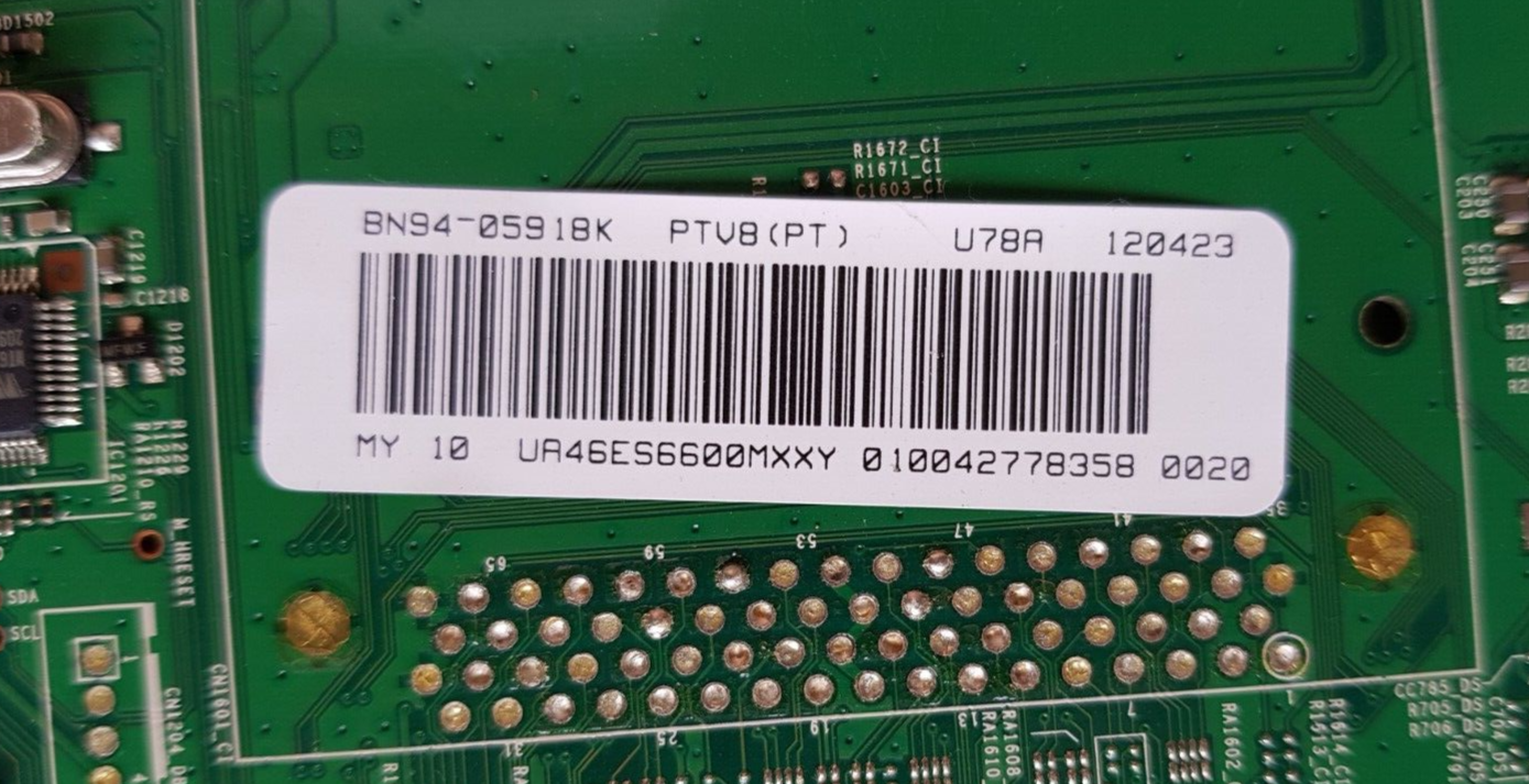 GENUINE SAMSUNG UA46ES6600MXXY (VER ID02) MAIN BOARD BN94-05918K