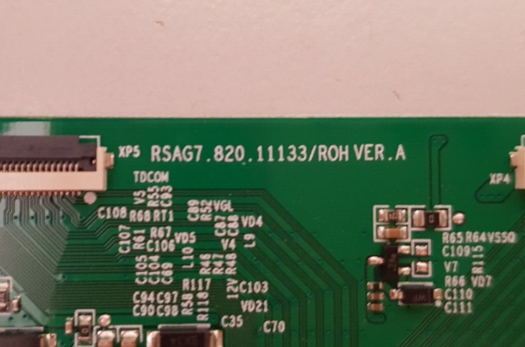 GENUINE HISENSE 55A7G T-CON BOARD RSAG7.820.11133 289772