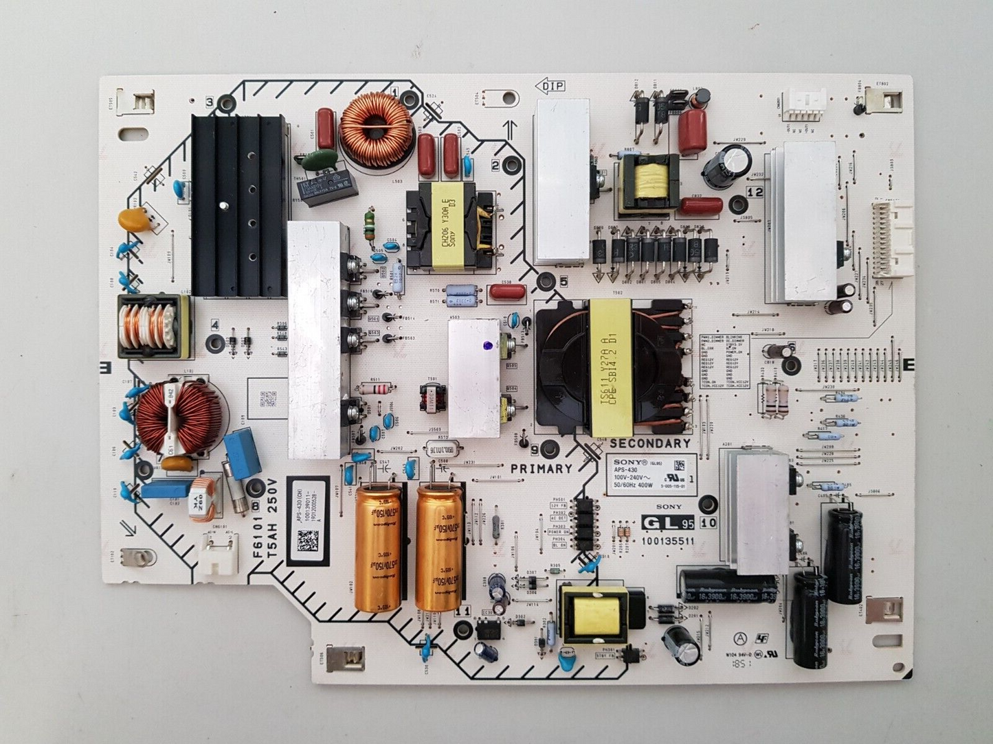 GENUINE SONY KD- 65X7000G POWER SUPPLY BOARD GL95 100135511 APS-430 100139011