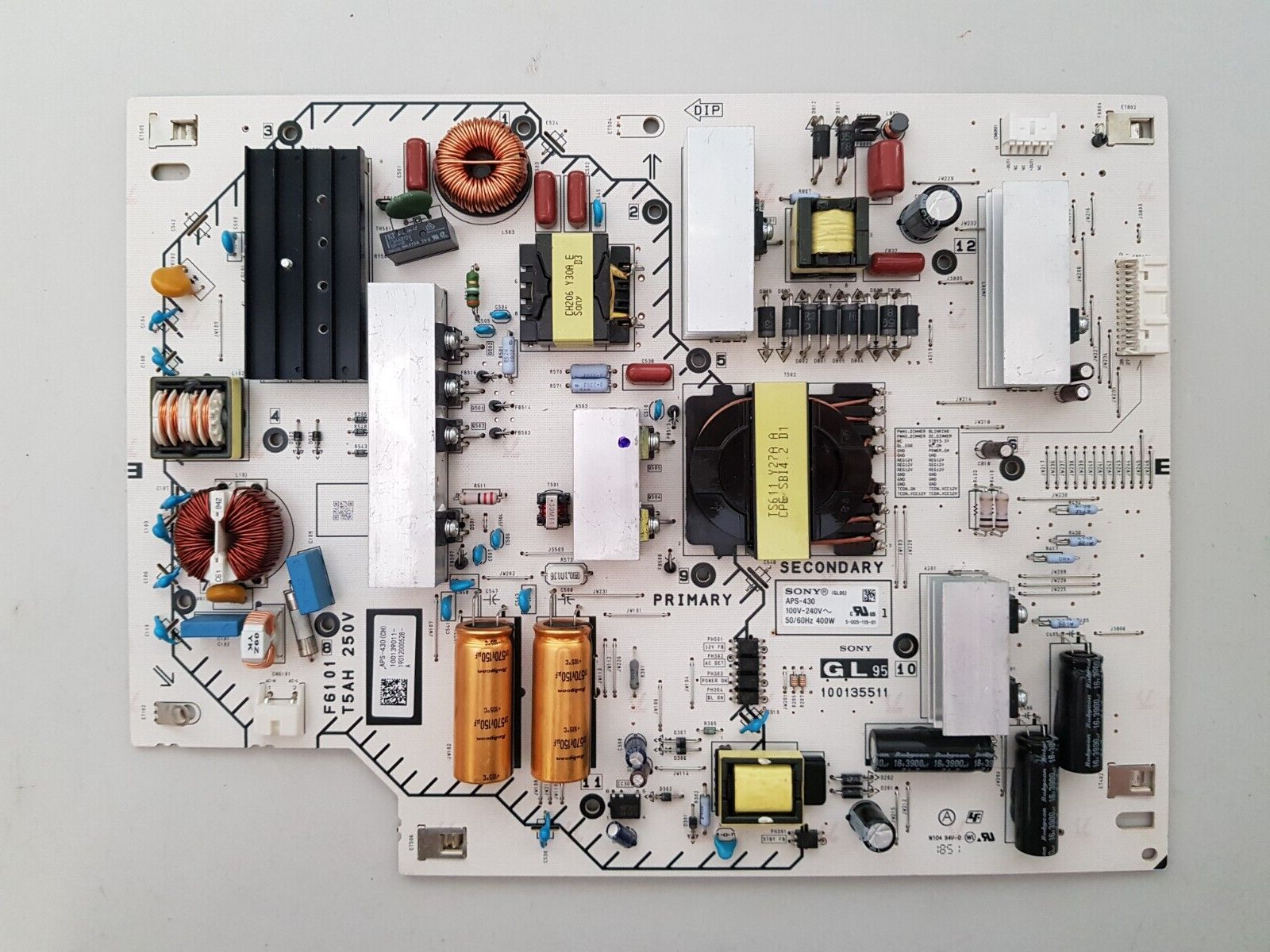 GENUINE SONY KD- 65X7000G POWER SUPPLY BOARD GL95 100135511 APS-430 100139011