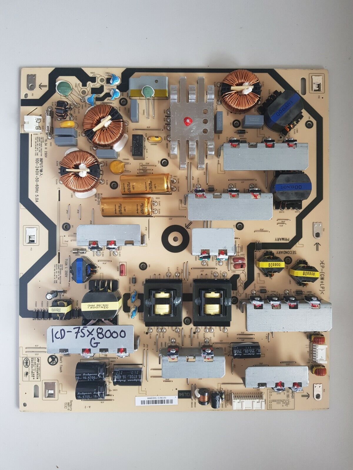 GENUINE SONY KD-75X8000G POWER SUPPLY BOARD GL94 100139212 1942028469