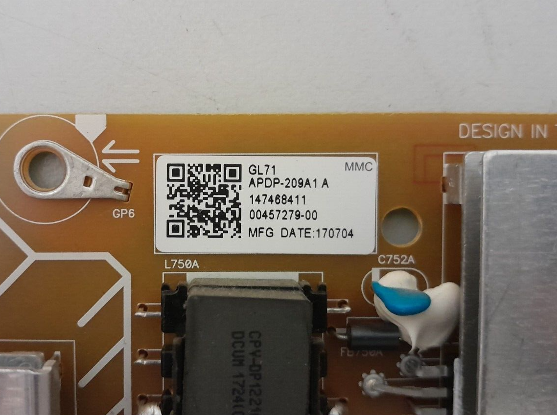 GENUINE SONY KD- 55X8500E POWER SUPPLY BOARD GL71 APDP-209A1 2955036304