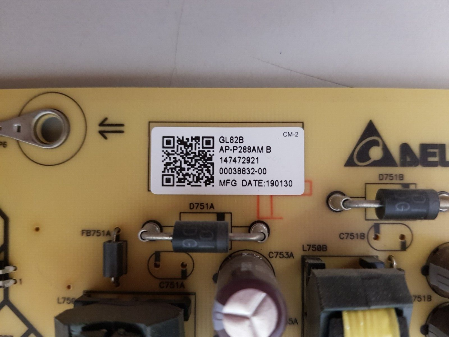 GENUINE SONY KD- 65X8500G POWER SUPPLY BOARD GL82B AP-P288AM B 147472921