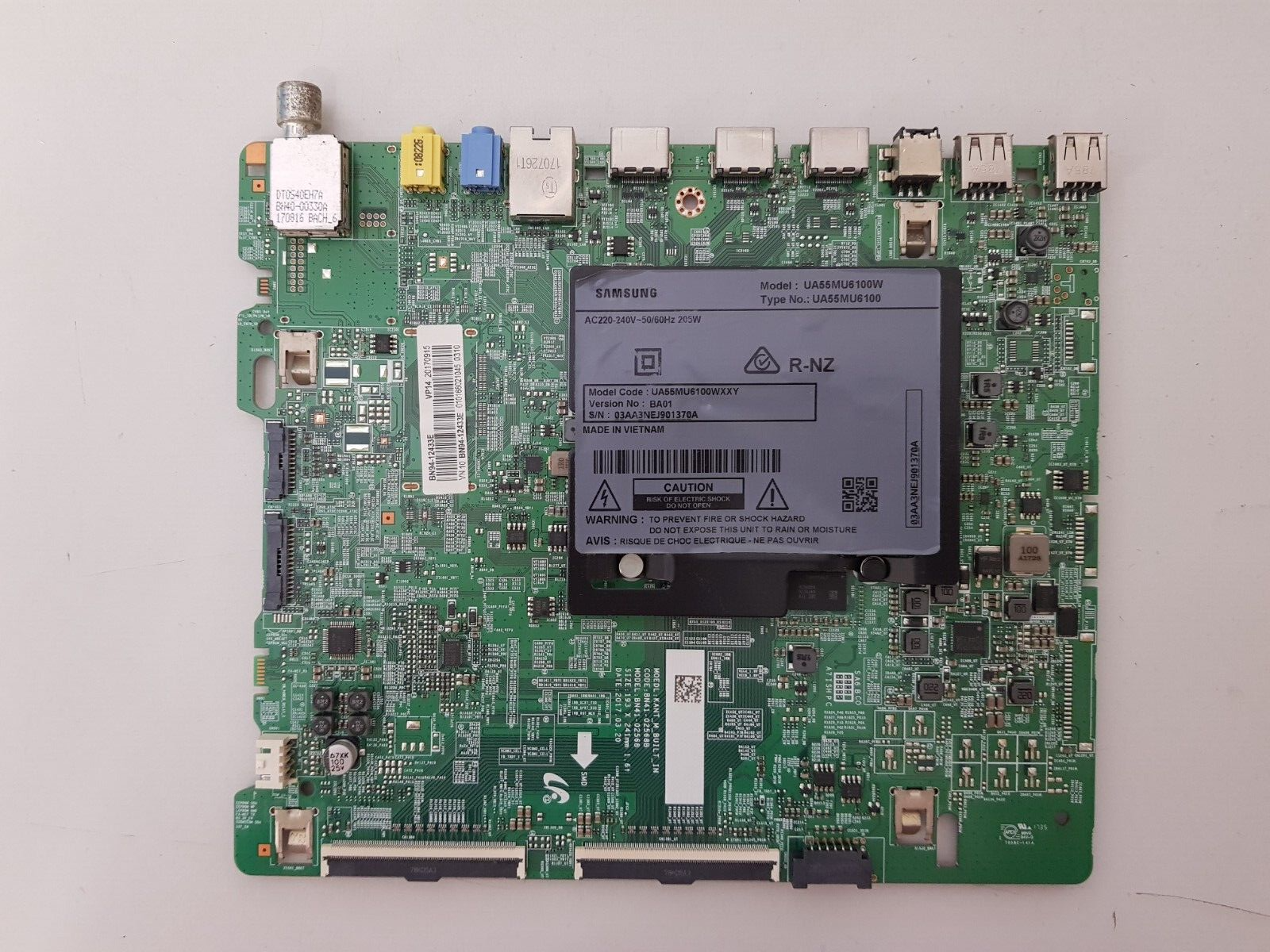GENUINE SAMSUNG UA55MU6100 WXXY (VER BA01) MAIN BOARD BN94-12433E BN41-02568B