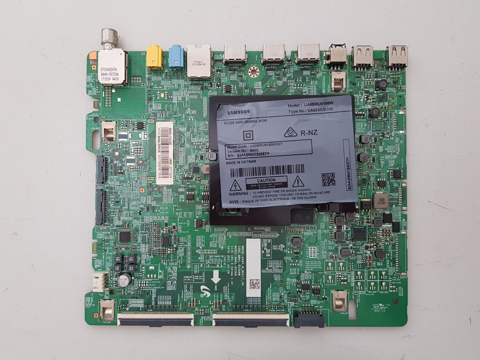 GENUINE SAMSUNG UA55MU6100 WXXY (VER BA02) MAIN BOARD BN94-12433E