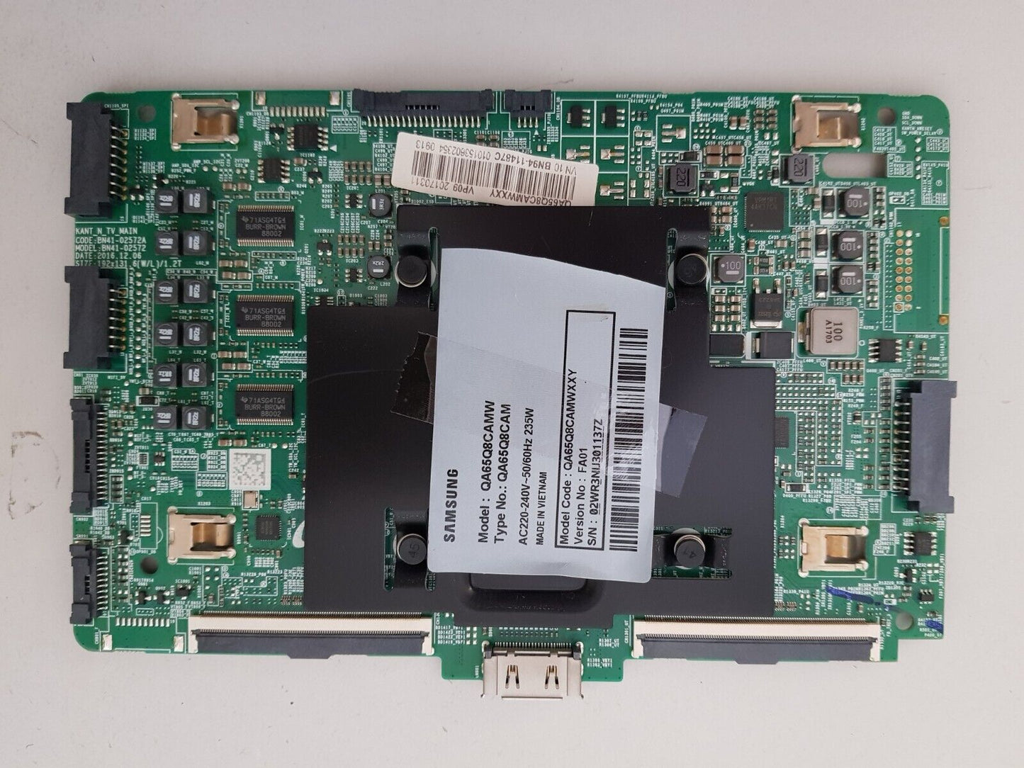 GENUINE SAMSUNG QA65Q8CAMW XXY (VER FA01) MAIN BOARD BN94-11487C