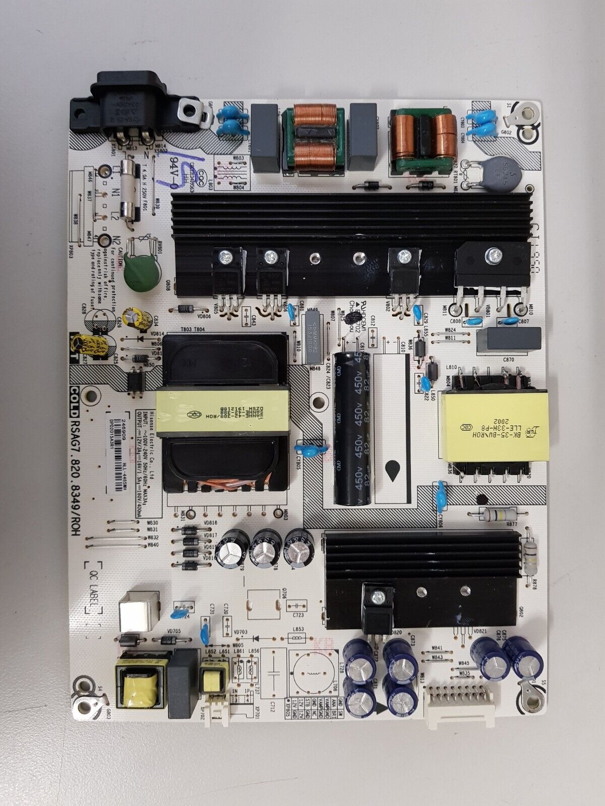 GENUINE HISENSE 43R6 POWER SUPPLY BOARD RSAG7.820.8349 HLL-4465WH