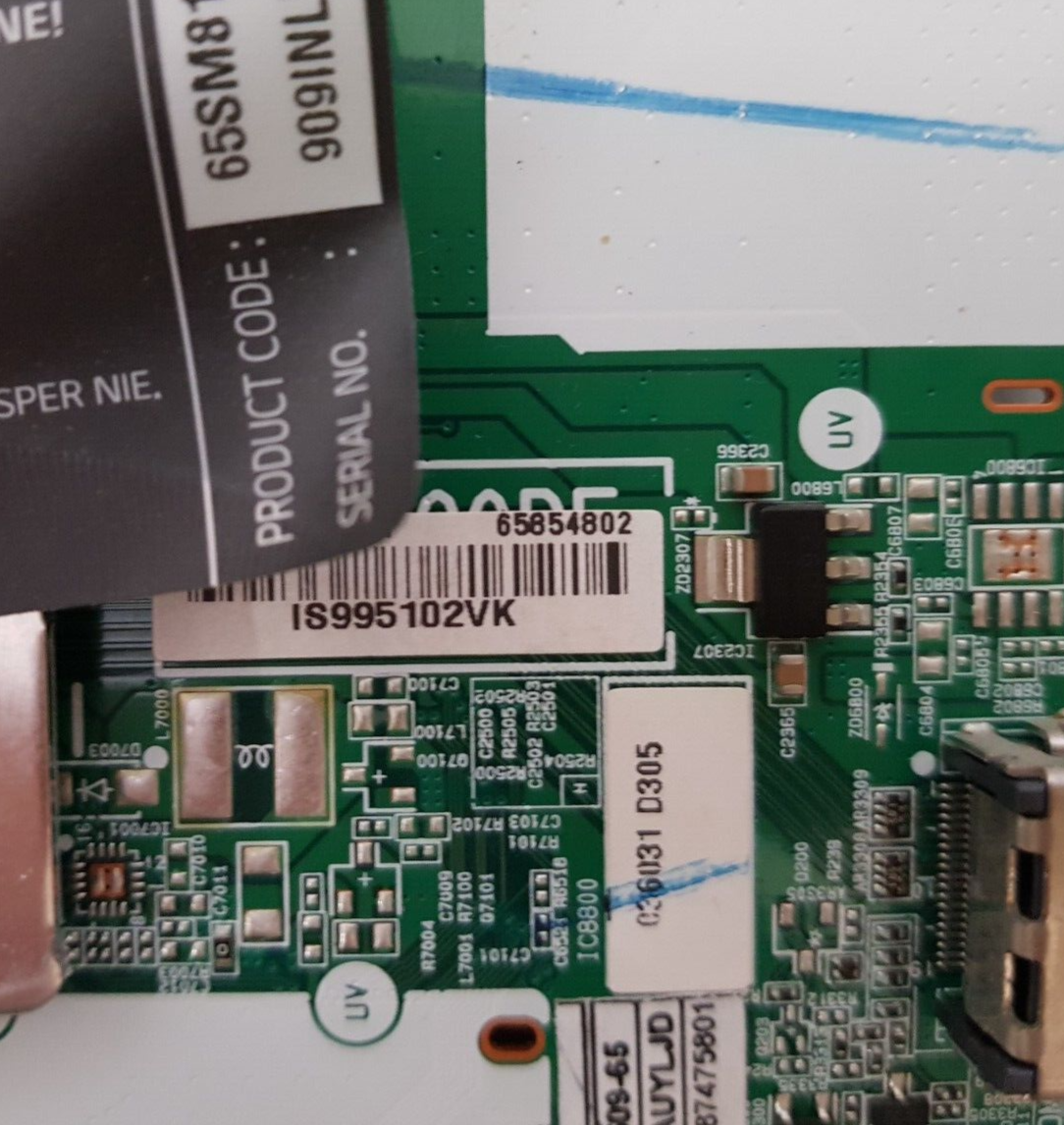 GENUINE LG 65SM8100PTA .AAUYLJD MAIN BOARD 65854802 EAX68253604 1.0 EBR87475801