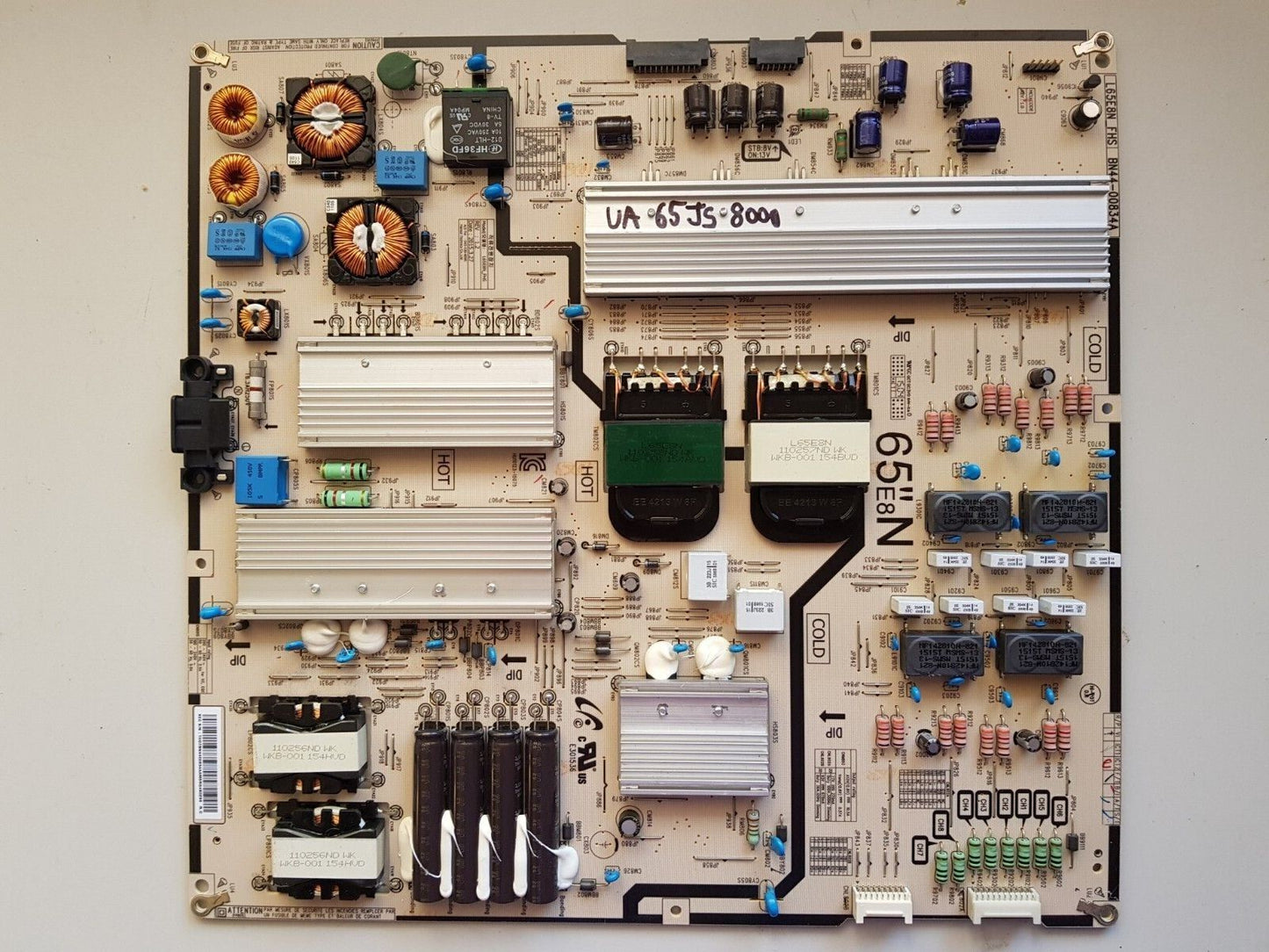 GENUINE SAMSUNG UA65JS8000 POWER SUPPLY BOARD BN44-00834A L65E8N_FHS