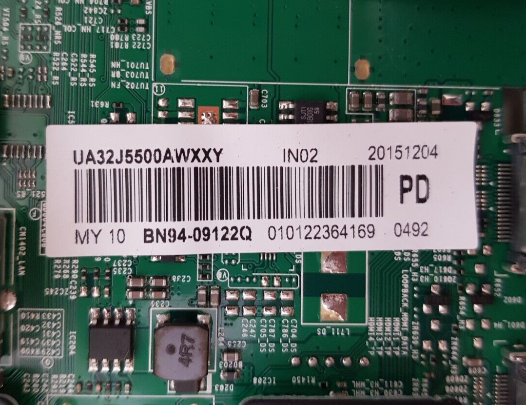 GENUINE SAMSUNG UA32J5500 (VER ES01 LS02 LS04 ) MAIN BOARD BN94-09122Q