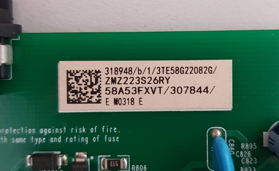 GENUINE HISENSE 58A6HAU MAIN BOARD RSAG7.820.11742 58A53FXVT 318948 307844