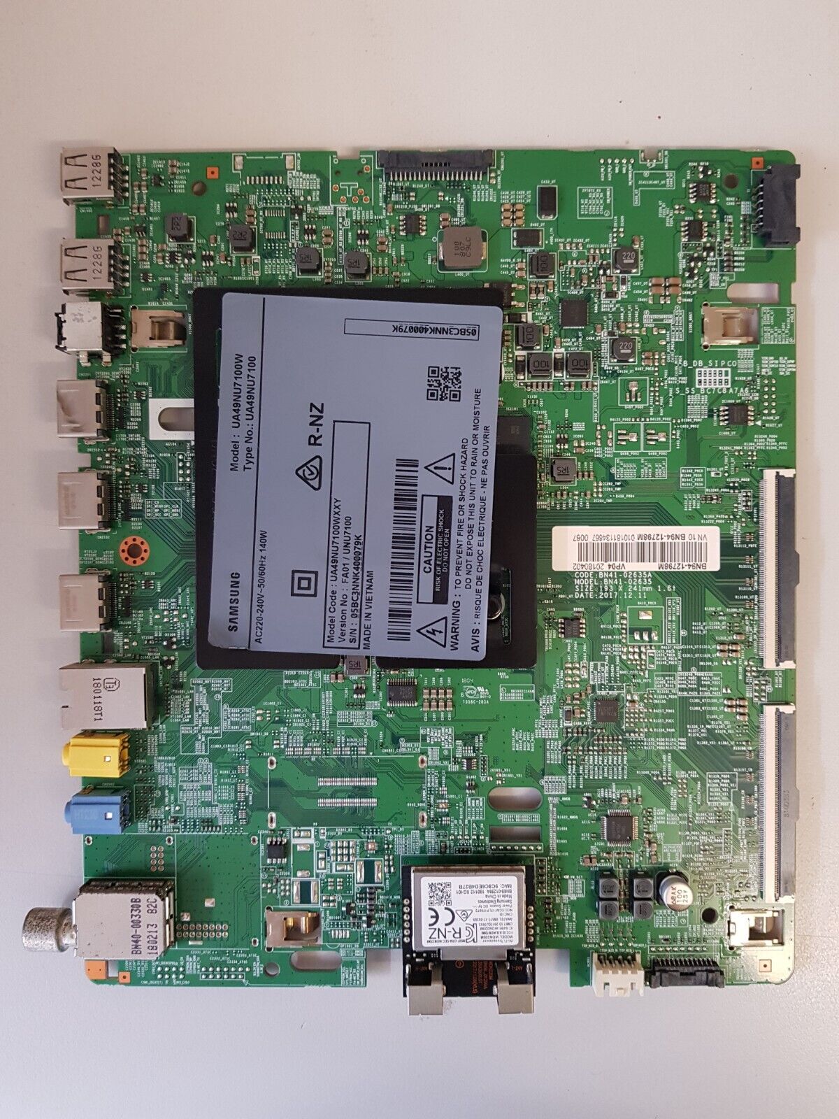 GENUINE:SAMSUNG UA49NU7100  (VER FA01) MAIN BOARD BN94-12798M BN41-02635A