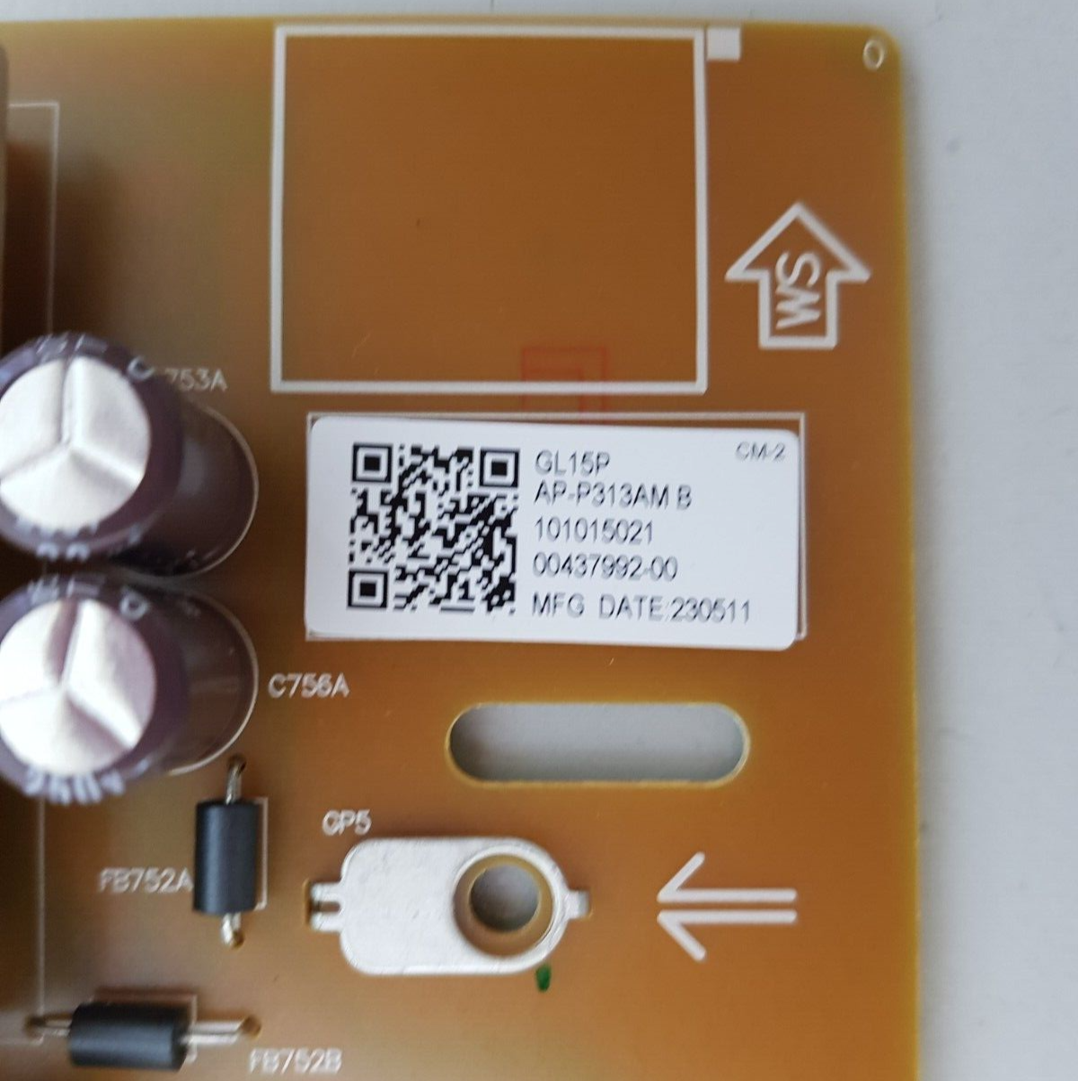 GENUINE SONY KD- 65X77L POWER SUPPLY BOARD GL15 AP-P313AM 2955071205 101015021