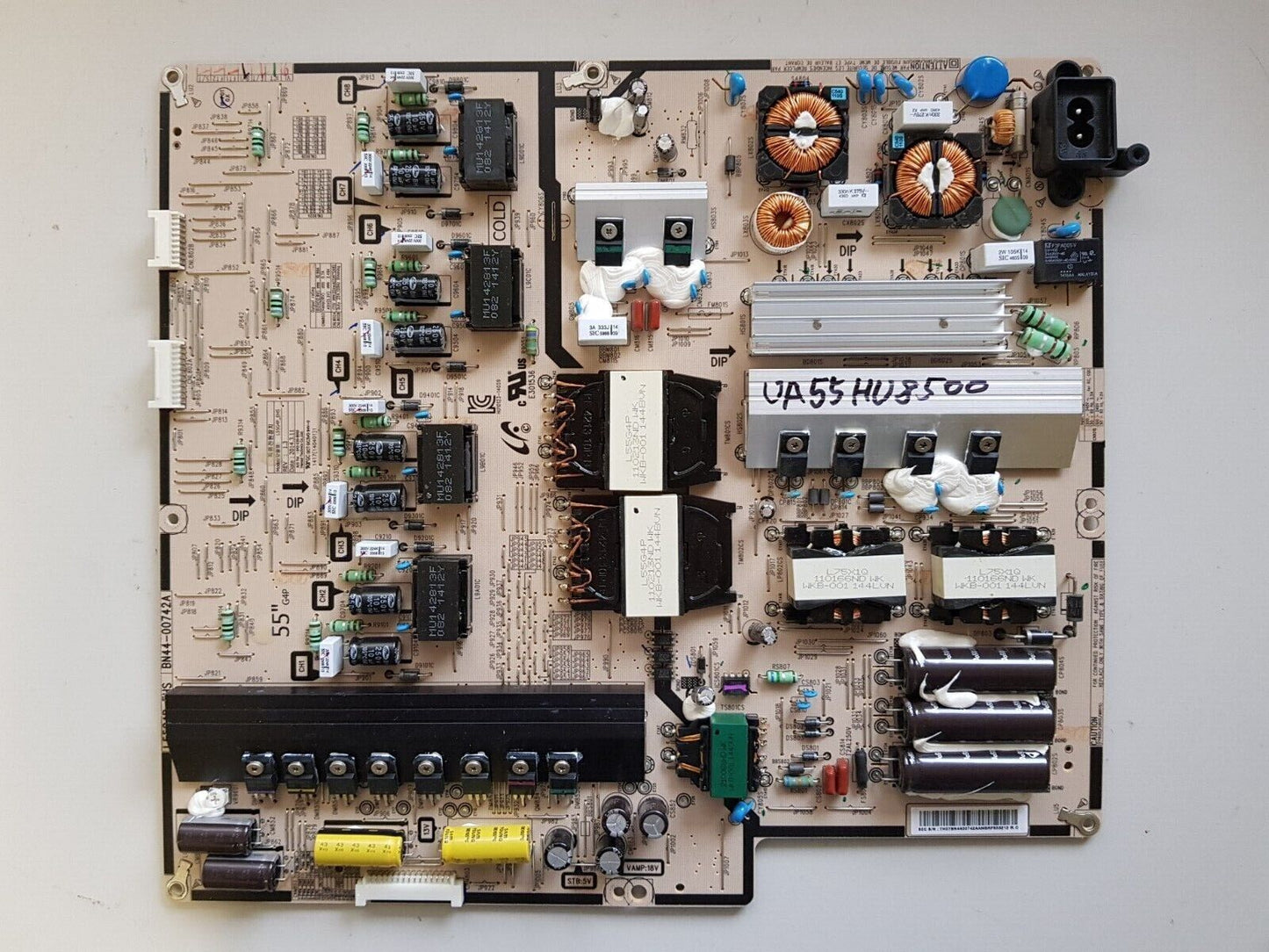 GENUINE SAMSUNG UA55HU8500 POWER SUPPLY BOARD BN44-00742A L55G4P_EHS