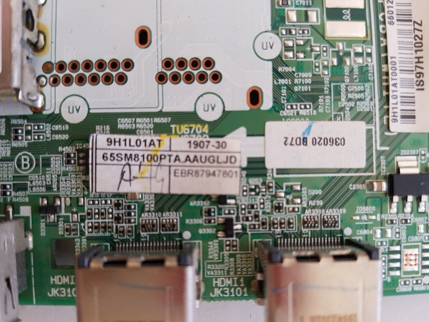 GENUINE LG 65SM8100PTA MAIN BOARD EBT66012702 EAX682530604(1.0)