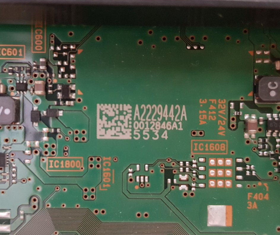 GENUINE SONY KD- 65X8500G MAIN BOARD BSL 1-983-791-31 A2229442A 5534