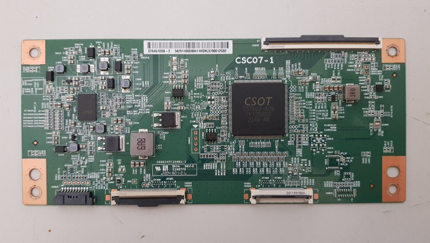 GENUINE TCL 65C835 T-CON BOARD CSC07-1 ST6451D08-2