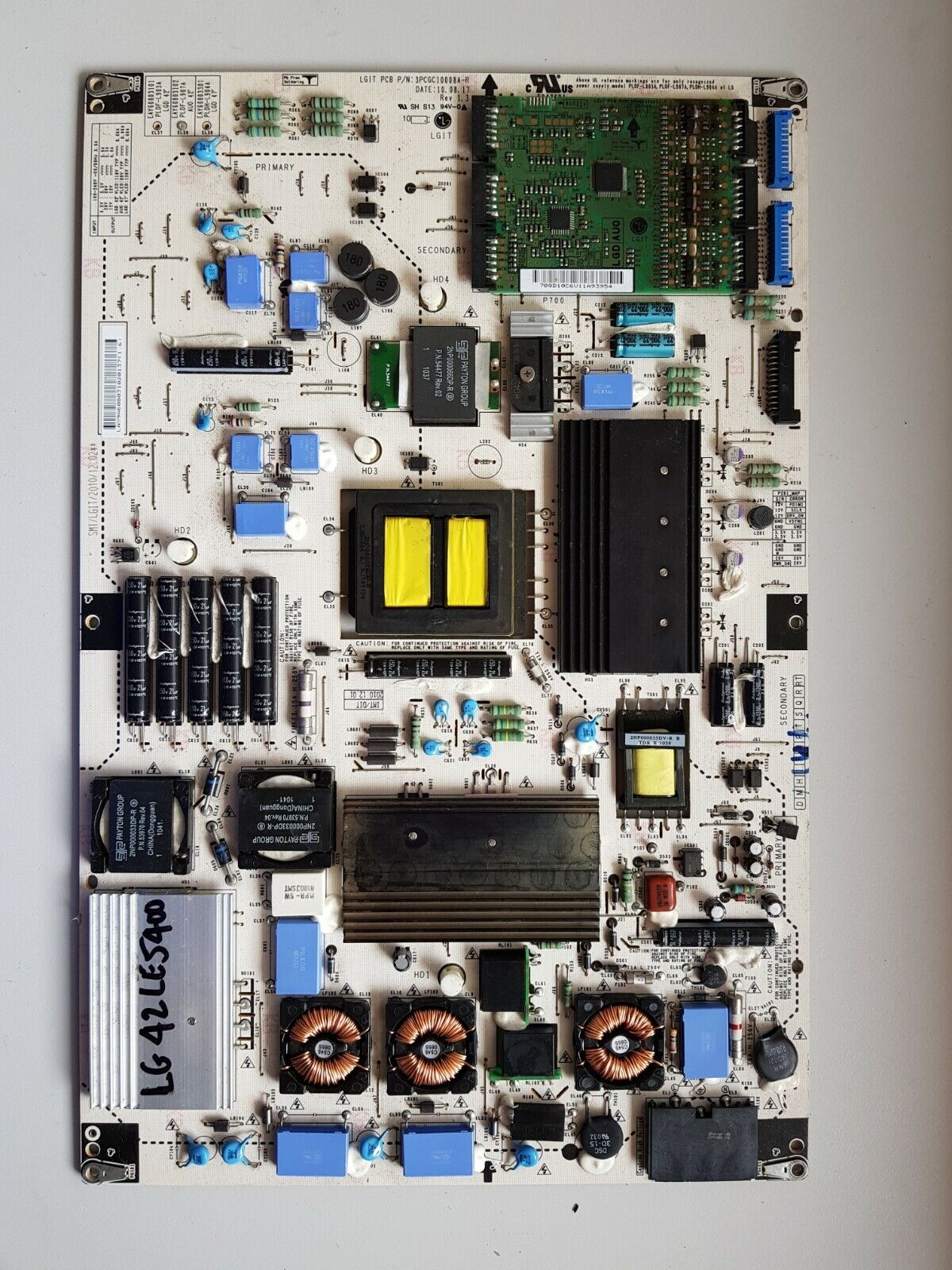 GENUINE LG 42LE4500 POWER SUPPLY BOARD EAY60803102 3PCGC10008A-R PLDF-L907A