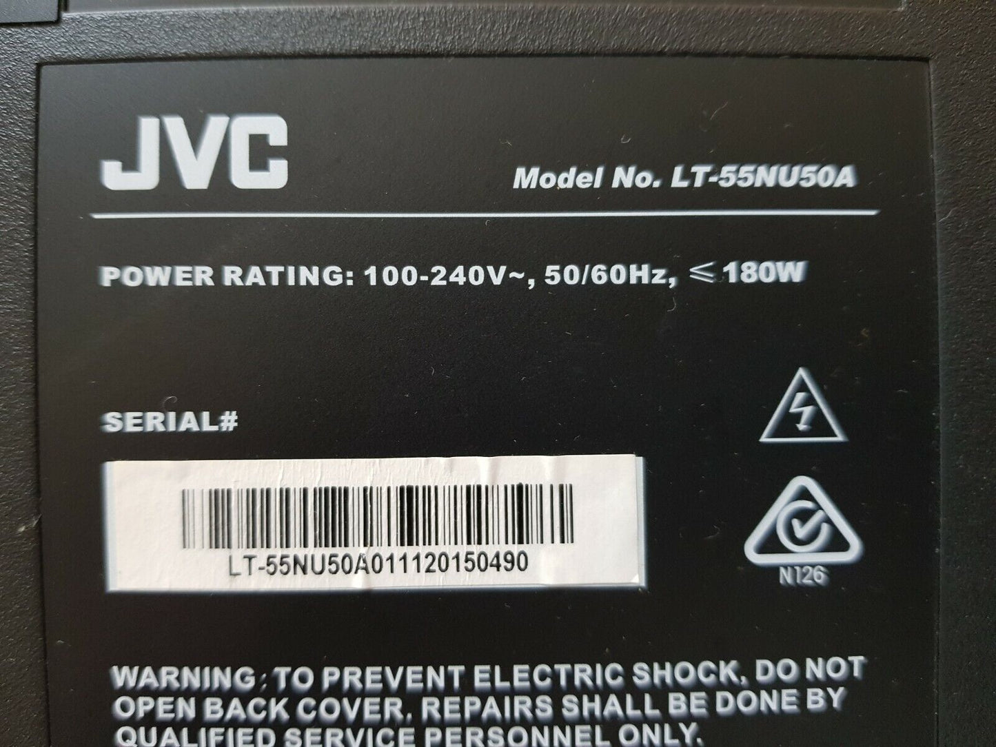 GENUINE JVC LT-55NU50A STAND & SCREWS