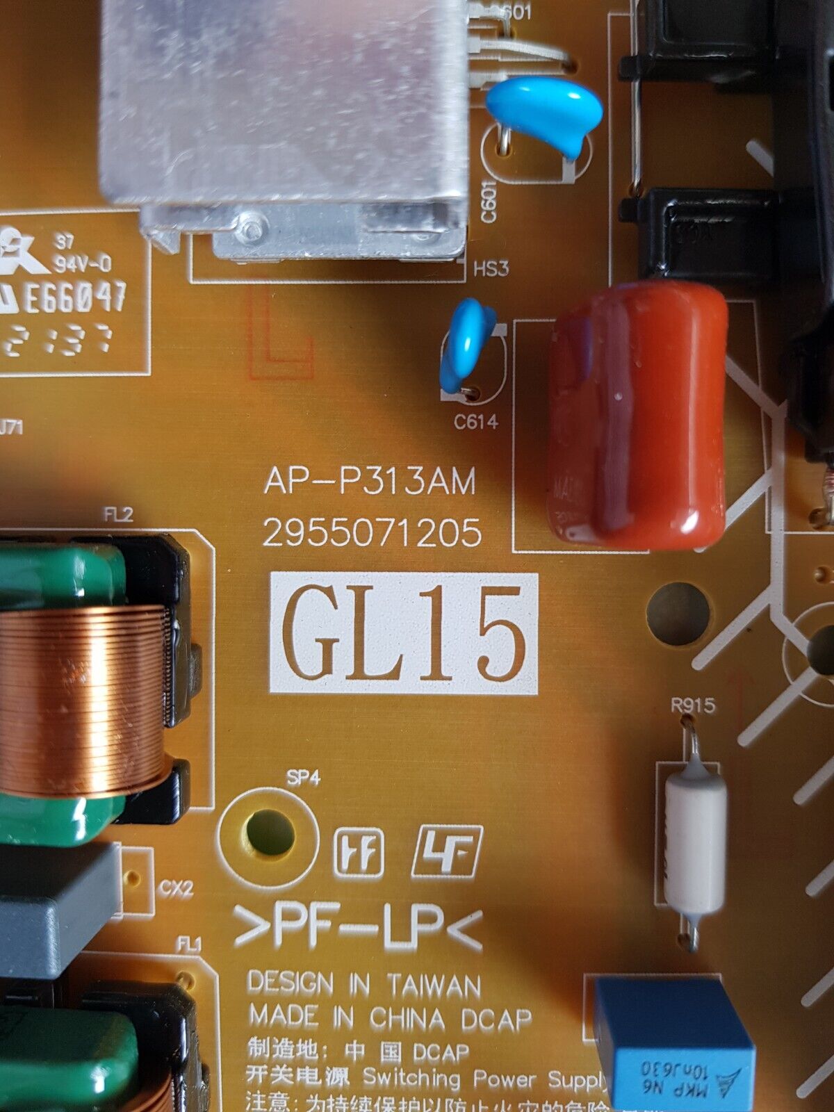 GENUINE SONY KD65X85J POWER SUPPLY BOARD AP-P313AM 2955071205 GL15P