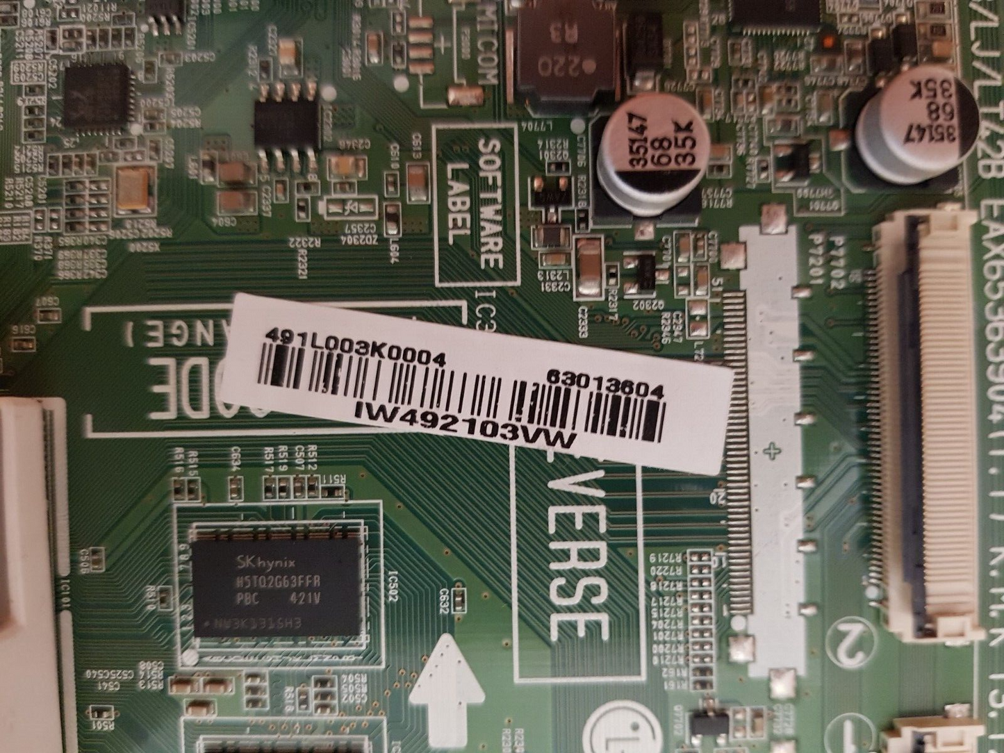 GENUINE LG 50LB6500 MAIN BOARD EAX65363904 1.1 63013604