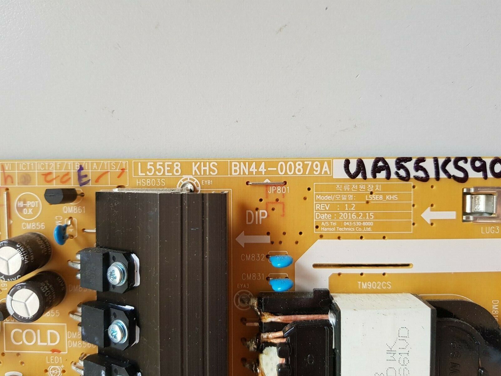 GENUINE SAMSUNG UA55KS9000 POWER SUPPLY BOARD BN44-00879A L55E8_KHS