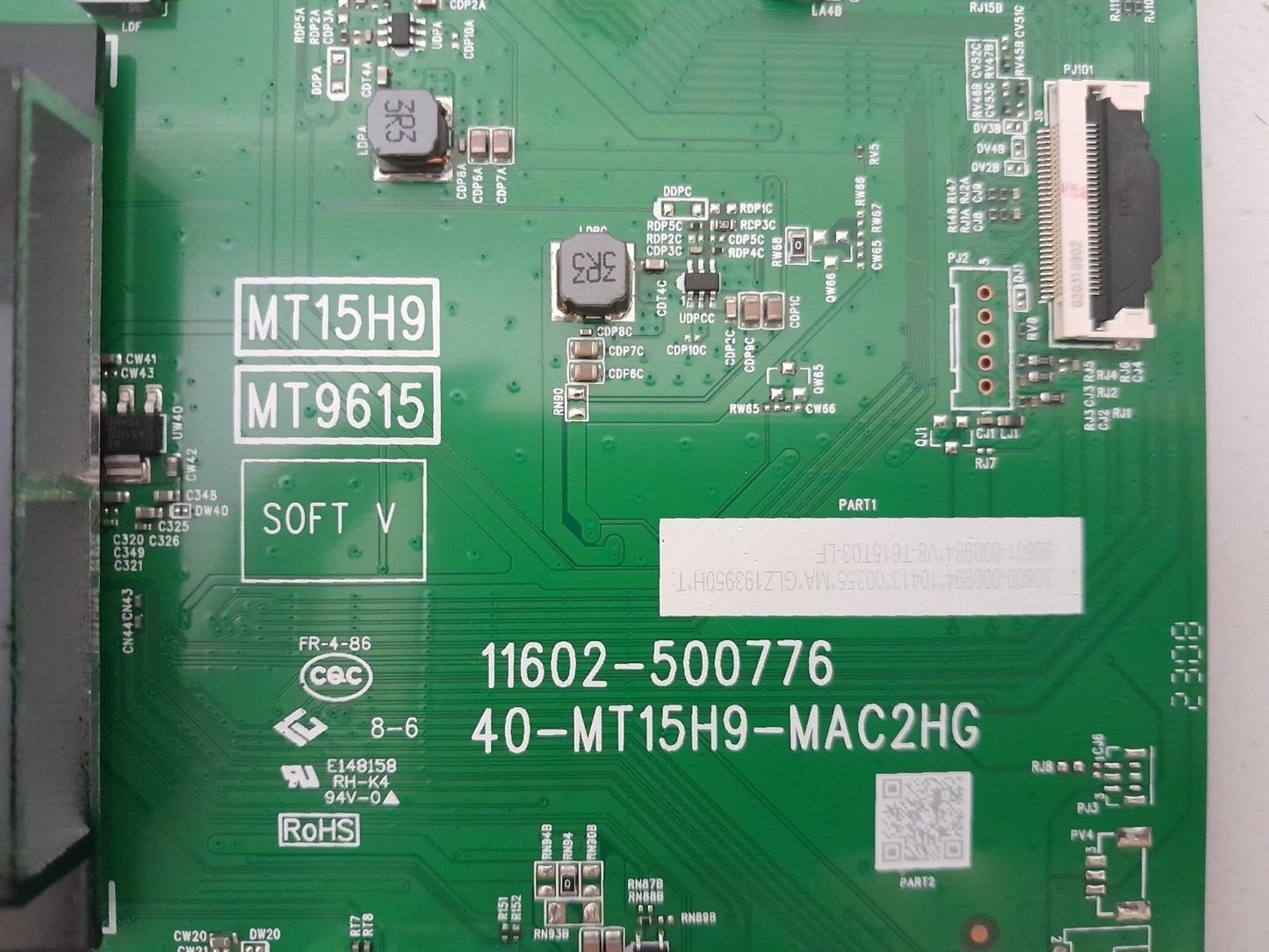 GENUINE TCL 75C745 MAIN BOARD MT15H9 MT9615 11602-500776 40-MT15H9-MAC2HG
