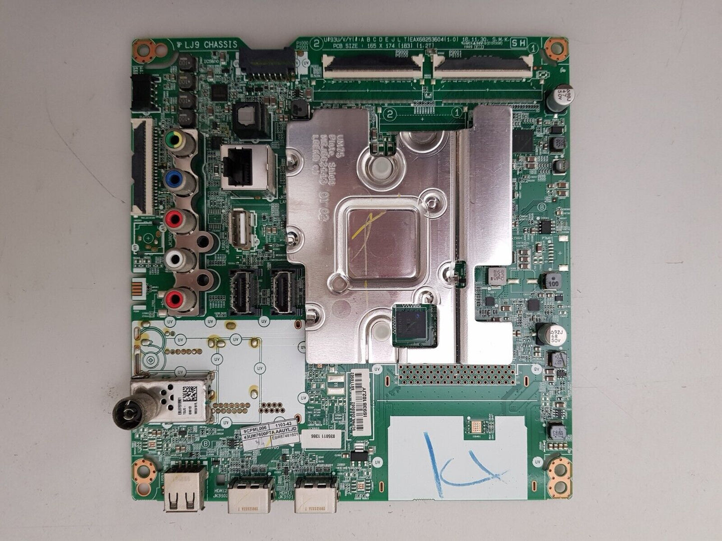 GENUINE LG 43UM7600 MAIN BOARD EBR87481601 66116502 EAX68253604 1.0