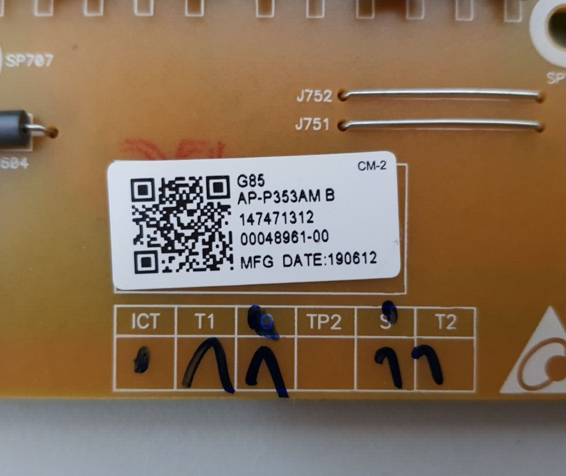 GENUINE SONY KD- 75X9500G POWER SUPPLY BOARD G85 AP-P353AM 147471312 2955046504