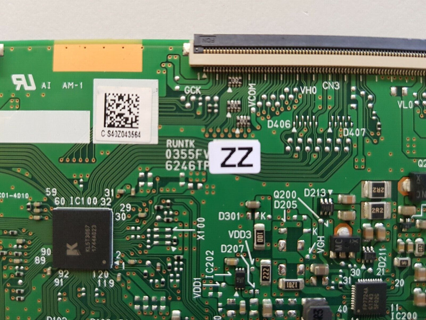 GENUINE BAUHN ATV40FHD-0318 T-CON BOARD RUNTK 0355FV 6246TP (ZZ)