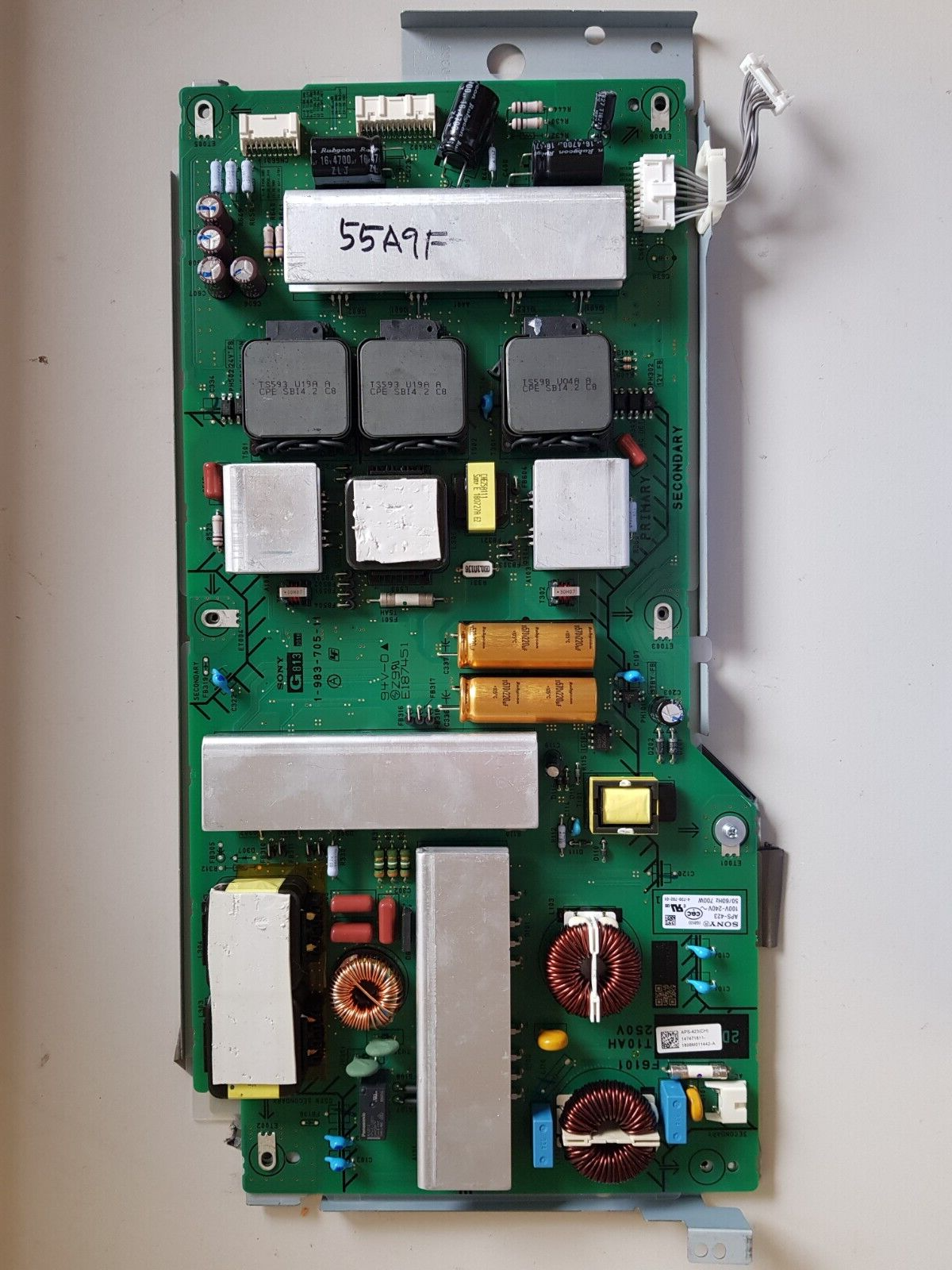 GENUINE SONY 55A9F POWER SUPPLY BOARD G813 APS-423(CH) 1-983-705-11 147471811