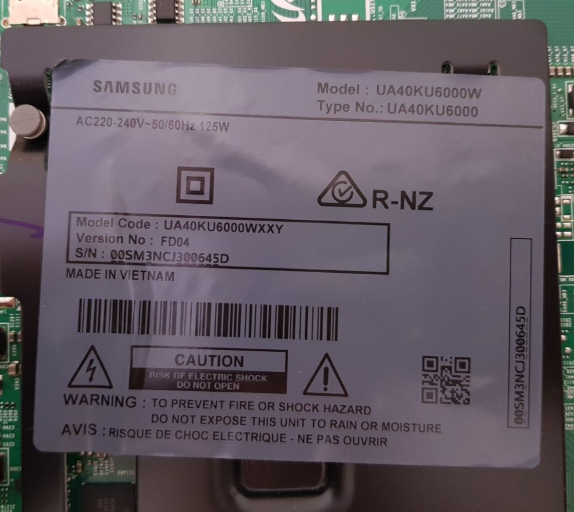 GENUINE SAMSUNG UA40KU6000 WXXY (VERFD04) MAIN BOARD BN94-11233F