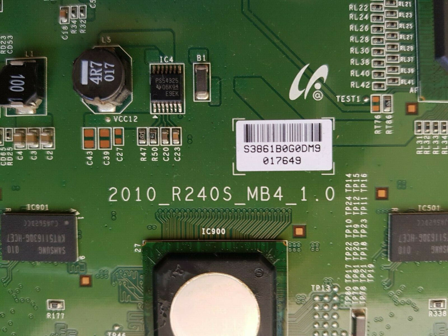 GENUINE SAMSUNG UA55C7000WFXXY (VER-SQ01) TCON BOARD 2010_R2405_MB4_1.0