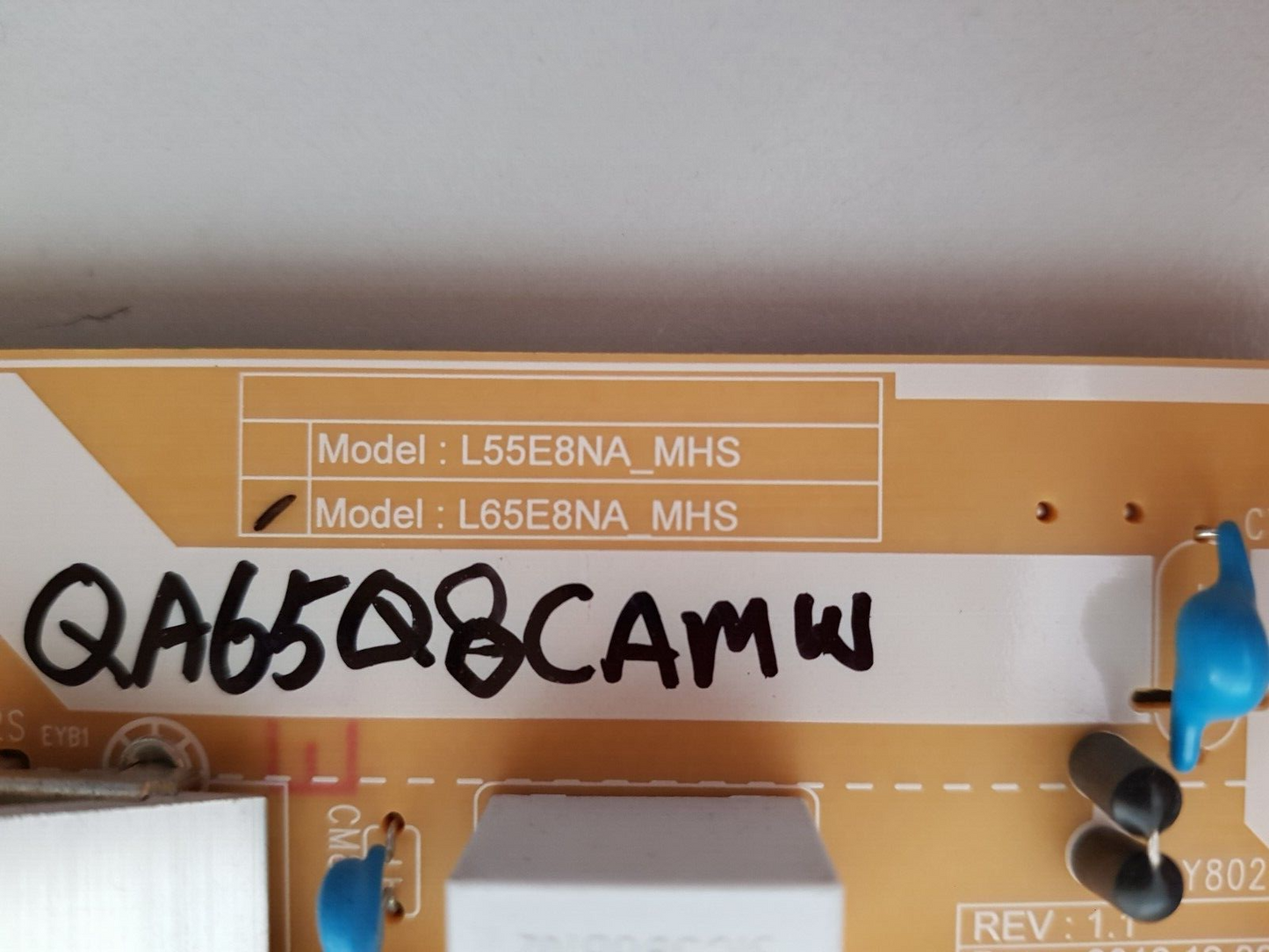 GENUINE SAMSUNG QA65Q8CAMW POWER SUPPLY BOARD BN44-00901A L65E8NA_MHS