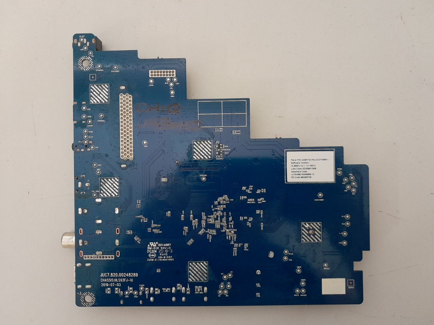 GENUINE CHIQ U43H10 MAIN BOARD HLS93FJ-IU JUC7.820.00248289