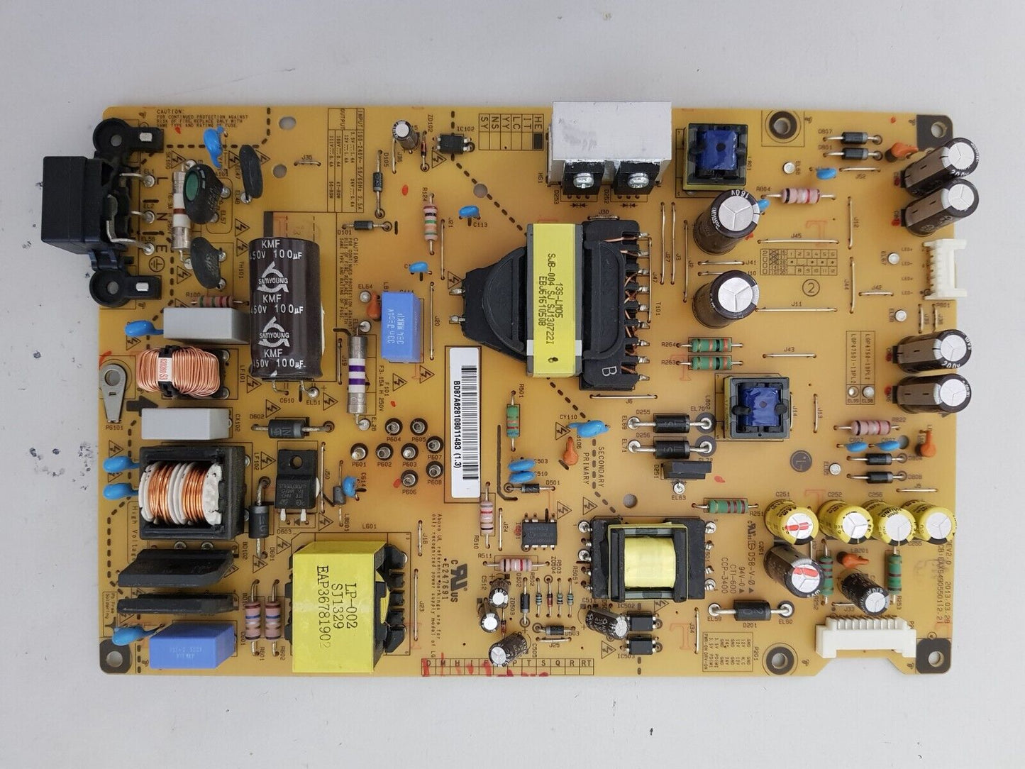 GENUINE LG 50LN5400 POWER SUPPLY BOARD EAY62810801 EAX64905501 2.2 LGP4750-13PL2