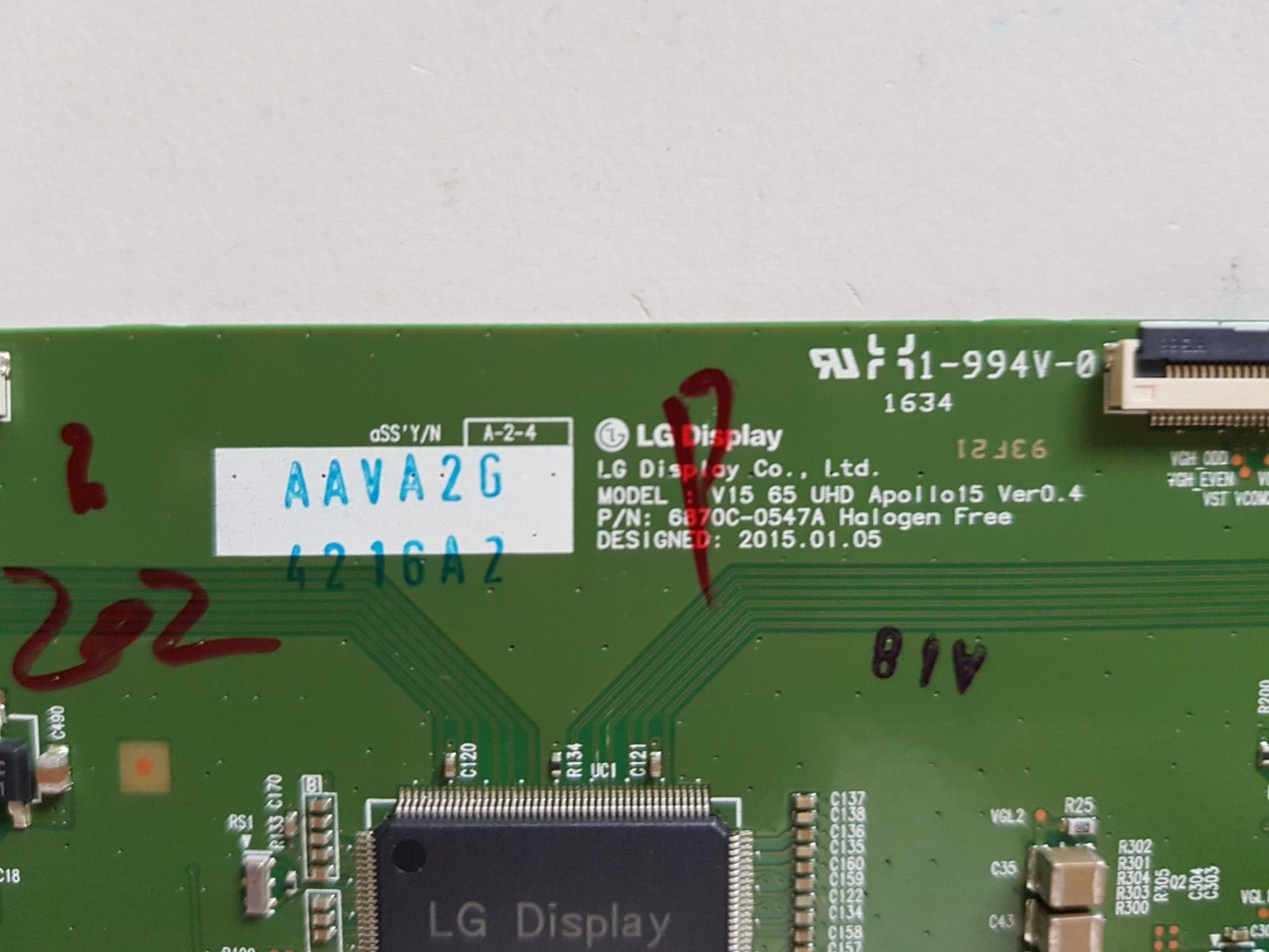 GENUINE LG 65UH5C-BF.AAULLH T-CON BOARD 6870C-0547A 6871L-4216A