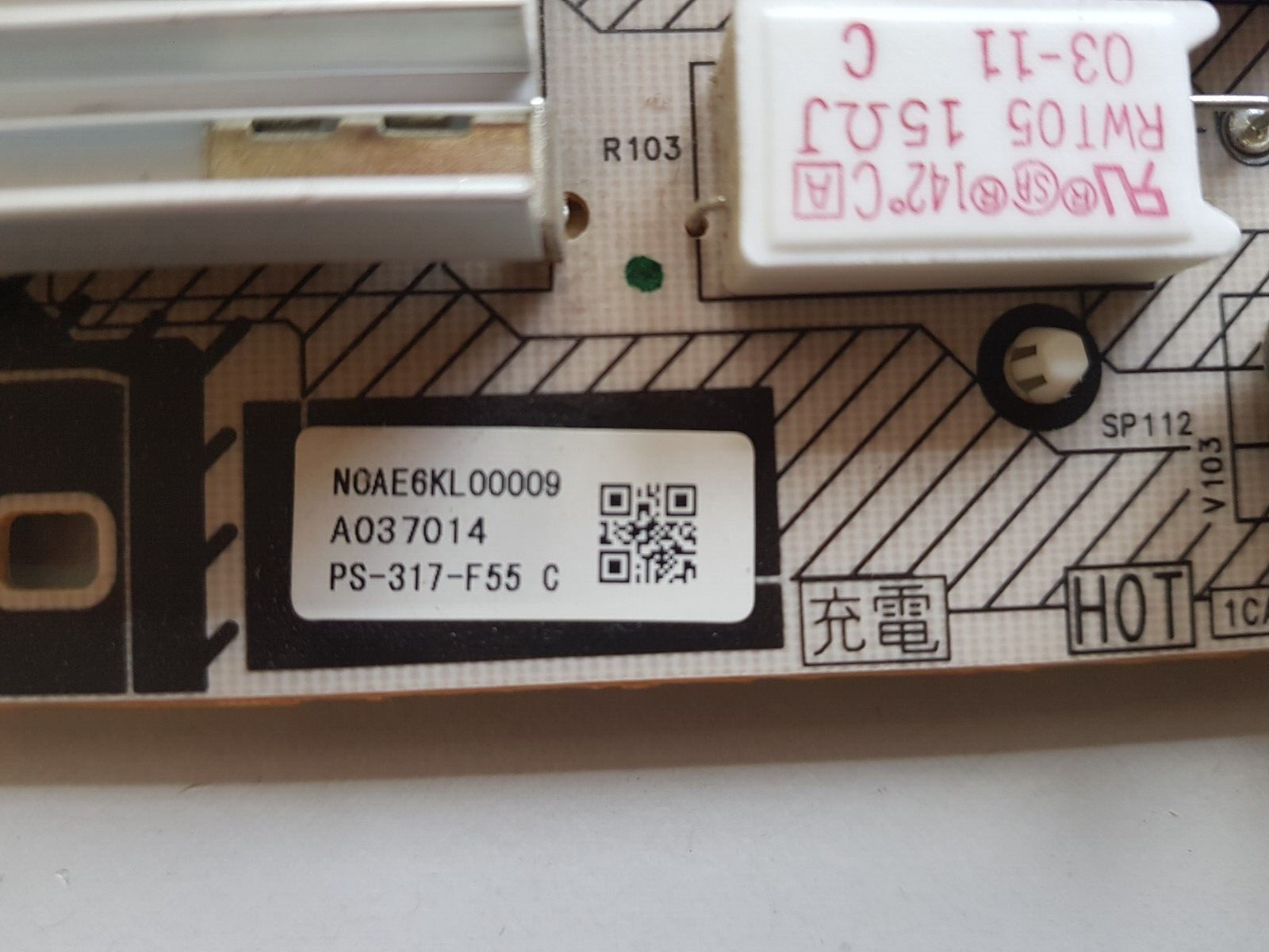 GENUINE PANASONIC TH-P55VT30A SUB POWER SUPPLY BOARD PS-317F